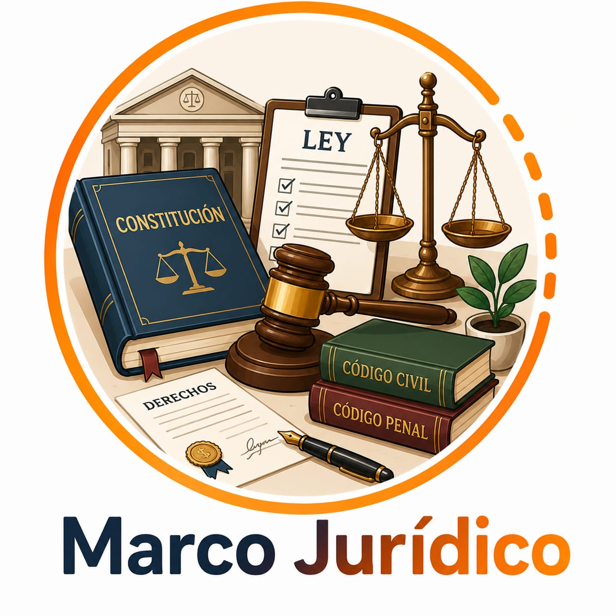 Ícono ilustrado de Marco Jurídico