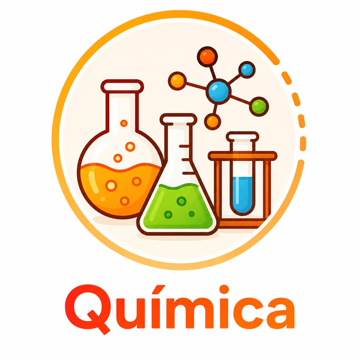 Ícono ilustrado de Química