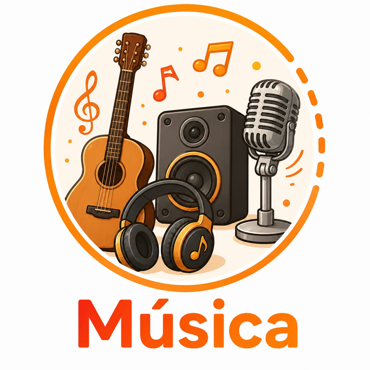 Ícono ilustrado de Música